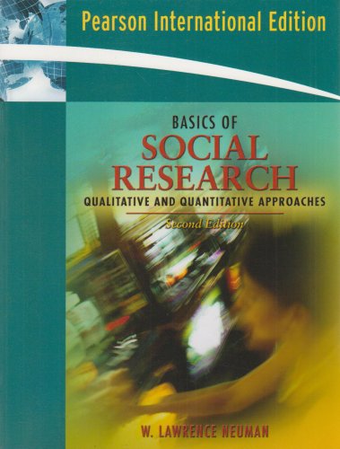 Stock image for Basics of Social Research : Quanlitative and Qualitative Approaches for sale by Better World Books Ltd