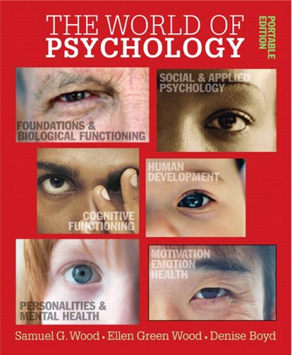 Imagen de archivo de World of Psychology: Portable Edition, The (with MyPsychLab CourseCompass) a la venta por A Squared Books (Don Dewhirst)