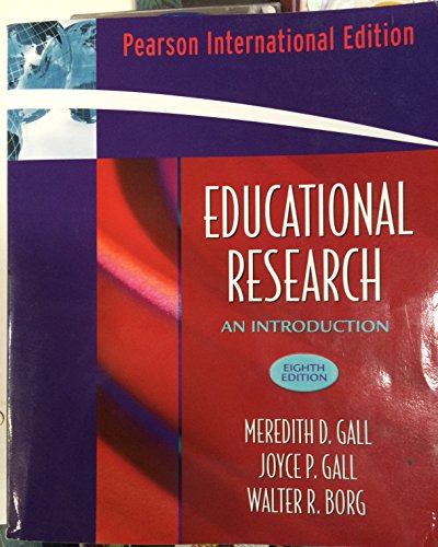 Imagen de archivo de Educational Research : An Introduction a la venta por Better World Books Ltd