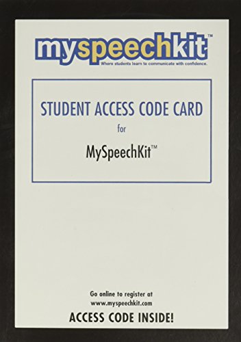 MySpeechKit Student Access Code Card (9780205515431) by [???]