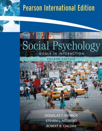 Beispielbild fr Social Psychology : Goals in Interaction zum Verkauf von Munster & Company LLC, ABAA/ILAB
