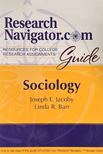 Beispielbild fr ResearchNavigator.com Guide: Sociology (Valuepack item only) zum Verkauf von Robinson Street Books, IOBA
