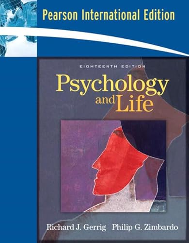 Beispielbild fr Psychology and Life (International Edition) zum Verkauf von ThriftBooks-Dallas