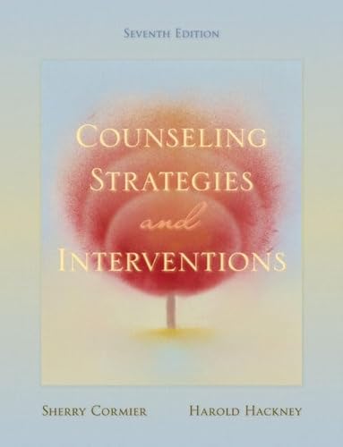 Imagen de archivo de Counseling Strategies and Interventions a la venta por Better World Books