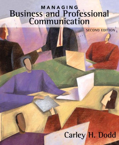 Imagen de archivo de Managing Business and Professional Communication a la venta por Better World Books