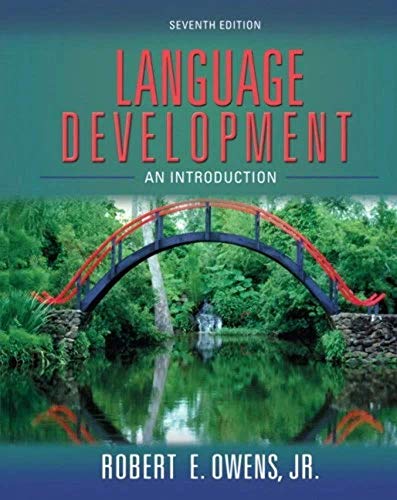9780205525560: Language Development: An Introduction: United States Edition