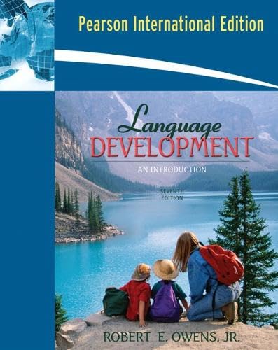 9780205534838: Language Development: An Introduction: International Edition