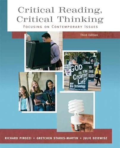 9780205539024: Critical Reading Critical Thinking: Focusing on Contemporary Issues: Focusing on Contemporary Issues: United States Edition