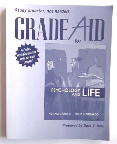 Stock image for Grade Aid Workbook with Practice Tests for Psychology and Life (all editions) for sale by HPB-Red