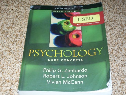 Stock image for Psychology : Core Concepts for sale by -OnTimeBooks-