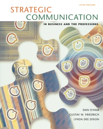 Imagen de archivo de Strategic Communication in Business and the Professions a la venta por HPB-Red