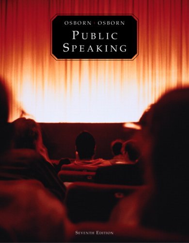 9780205564095: Public Speaking (Book alone) (7th Edition) (MySpeechLab Series)