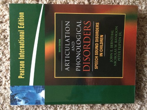 9780205569267: Articulation and Phonological Disorders:United States Edition