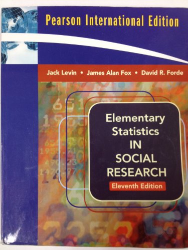 Imagen de archivo de Elementary Statistics in Social Research (11th Edition) a la venta por Jenson Books Inc