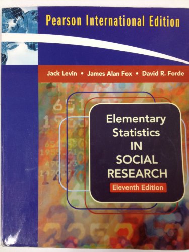 9780205570690: Elementary Statistics in Social Research: United States Edition