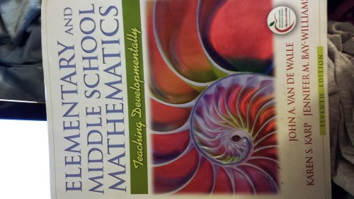 Imagen de archivo de Elementary and Middle School Mathematics: Teaching Developmentally (7th Edition) a la venta por SecondSale