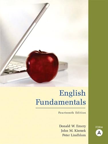 9780205574636: English Fundamentals: Form a