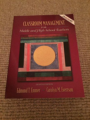 Beispielbild fr Classroom Management for Middle and High School Teachers zum Verkauf von SecondSale