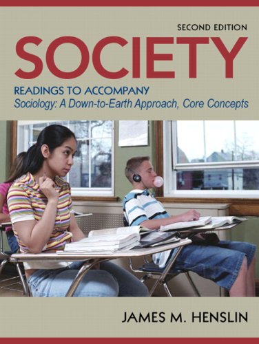9780205578719: Society:Readings to Accompany Sociology: A Down-to-Earth Approach, Core Concepts
