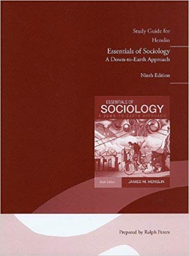 Imagen de archivo de Study Guide for Essentials of Sociology: A Down-to-Earth Approach a la venta por Wonder Book