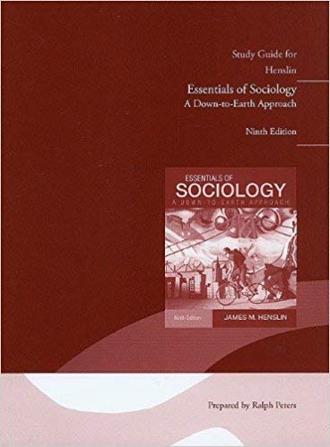 Stock image for Study Guide for Essentials of Sociology: A Down-to-Earth Approach for sale by Wonder Book