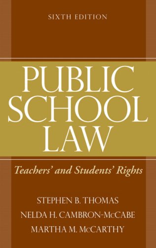 Beispielbild fr Public School Law: Teachers' and Students' Rights zum Verkauf von BooksRun