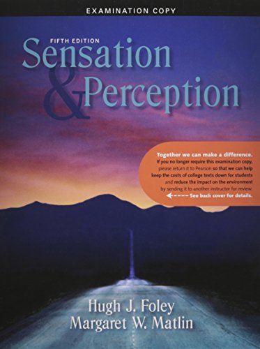 Stock image for Sensation and Perception for sale by Jenson Books Inc