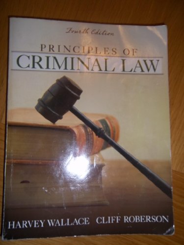 Beispielbild fr Principles of Criminal Law zum Verkauf von Better World Books