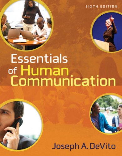 Beispielbild fr Essentials of Human Communication zum Verkauf von dsmbooks