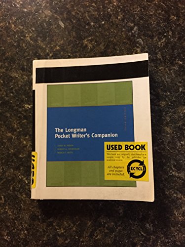 Imagen de archivo de Longman Pocket Writer's Companion, The (3rd Edition) a la venta por Your Online Bookstore
