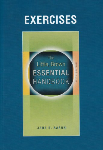 9780205591510: Exercise Book for Little, Brown Essential Handbook