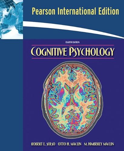 Beispielbild fr Cognitive Psychology: International Edition zum Verkauf von Ammareal