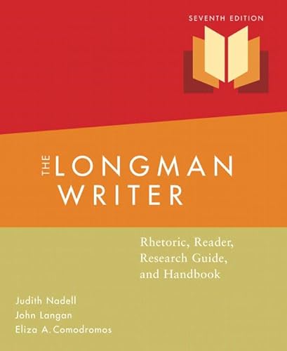 Beispielbild fr The Longman Writer: Rhetoric, Reader, Research Guide and Handbook zum Verkauf von HPB-Red