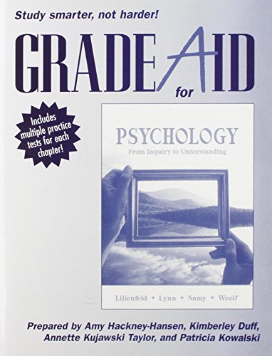 Beispielbild fr Grade Aid Student Workbook with Practice Tests for Psychology: From Inquiry to Understanding zum Verkauf von ThriftBooks-Dallas