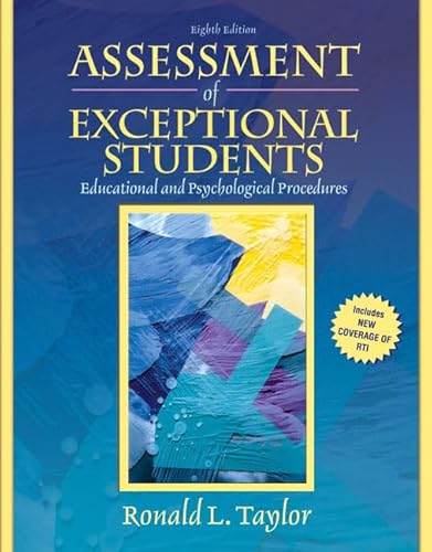 Beispielbild fr Assessment of Exceptional Students zum Verkauf von Better World Books