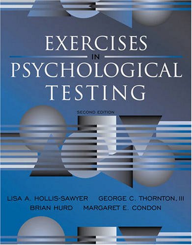 Stock image for Exercises in Psychological Testing (2nd Edition) for sale by Irish Booksellers