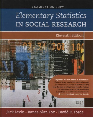 9780205610716: Exam Copy for Elementary Statistics in Social Research