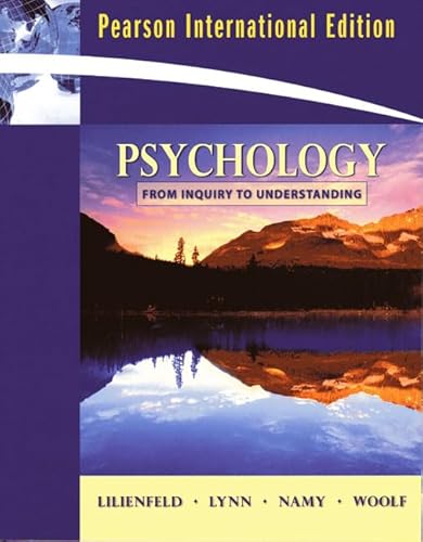 9780205612628: Psychology: From Inquiry to Understanding: International Edition