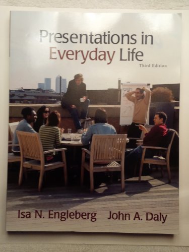 Beispielbild fr Presentations in Everyday Life : Strategies for Effective Speaking zum Verkauf von Better World Books