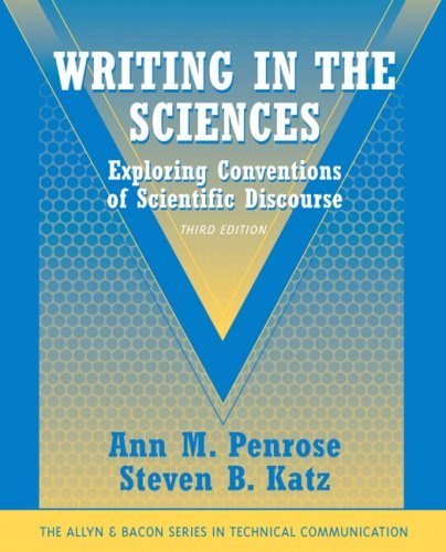 9780205616718: Writing in the Sciences: Exploring Conventions of Scientific Discourse (Part of the Allyn & Bacon Series in Technical Communication) (Allyn and Bacon Series in Technical Communication)