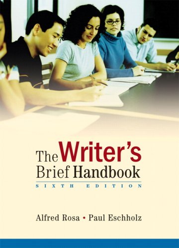 Writer's Brief Handbook Value Pack (includes Longman Writer's Journal & MyCompLab Student Access ) (9780205619702) by Rosa, Alfred; Eschholz, Paul W
