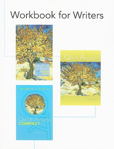 Stock image for Workbook for Writers for sale by Better World Books