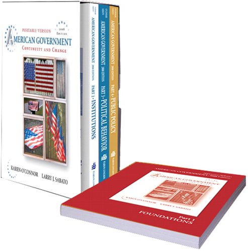 Imagen de archivo de American Government: 2008 Portable Ed (Set:1- 4) a la venta por a2zbooks