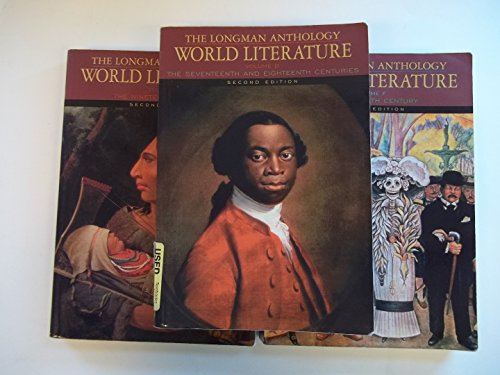 Stock image for (D.E.F. World) Longman Anthology of World Literature: 17th and 18th Centuries for sale by Wrigley Books