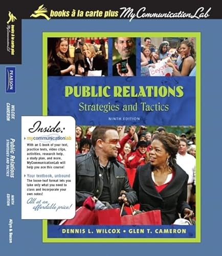 Stock image for Public Relations: Strategies and Tactics, Books a la Carte Plus MyCommunicationLab CourseCompass (9th Edition) for sale by Iridium_Books