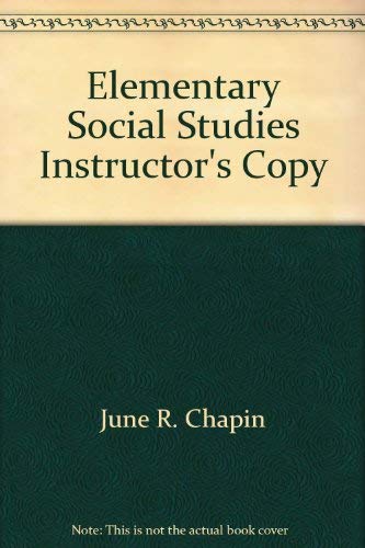 Stock image for Elementary Social Studies Instructor's Copy for sale by SecondSale