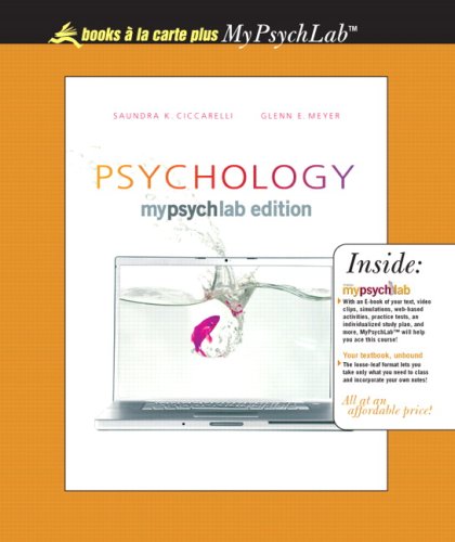 Psychology MyLab Edition, Unbound Value Pack (includes Study Guide for Psychology & Concept Notes for Psychology ) (9780205630394) by Ciccarelli, Saundra K.