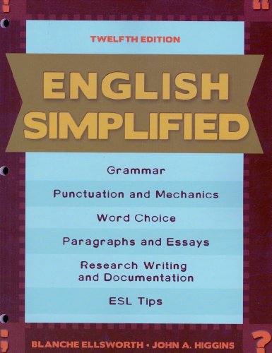Imagen de archivo de English Simplified (12th Edition) a la venta por SecondSale