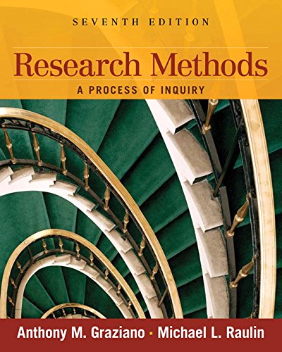 Imagen de archivo de Research Methods: A Process of Inquiry (7th Edition) a la venta por Wonder Book