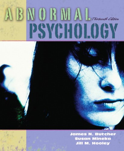 Abnormal Psychology Value Package (includes Current Directions in Abnormal Psychology) (9780205645909) by Butcher, James N.; Mineka, Susan; Hooley, Jill M.